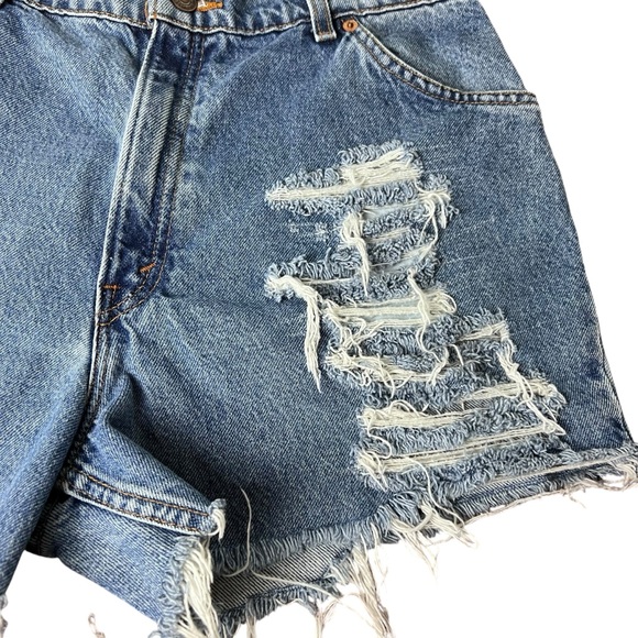 Vintage Levi’s Orange Tab Made In USA Cut-Off Shorts Size 12 - Picture 3 of 16